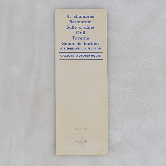 Front Strike Matchbook Cover Restaurant Marquis de Montcalm Quebec Canada - Picture 5 of 5